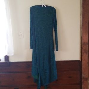 Polka dot semi sheer dress